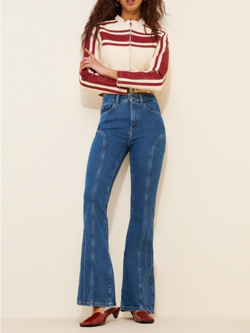 Warp + Weft Mia Flare Leg Jeans